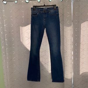 Boot cut blue jeans, size 5